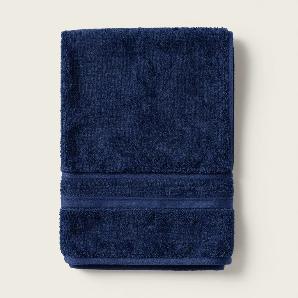 A deep slate Egyptian cotton hand towel